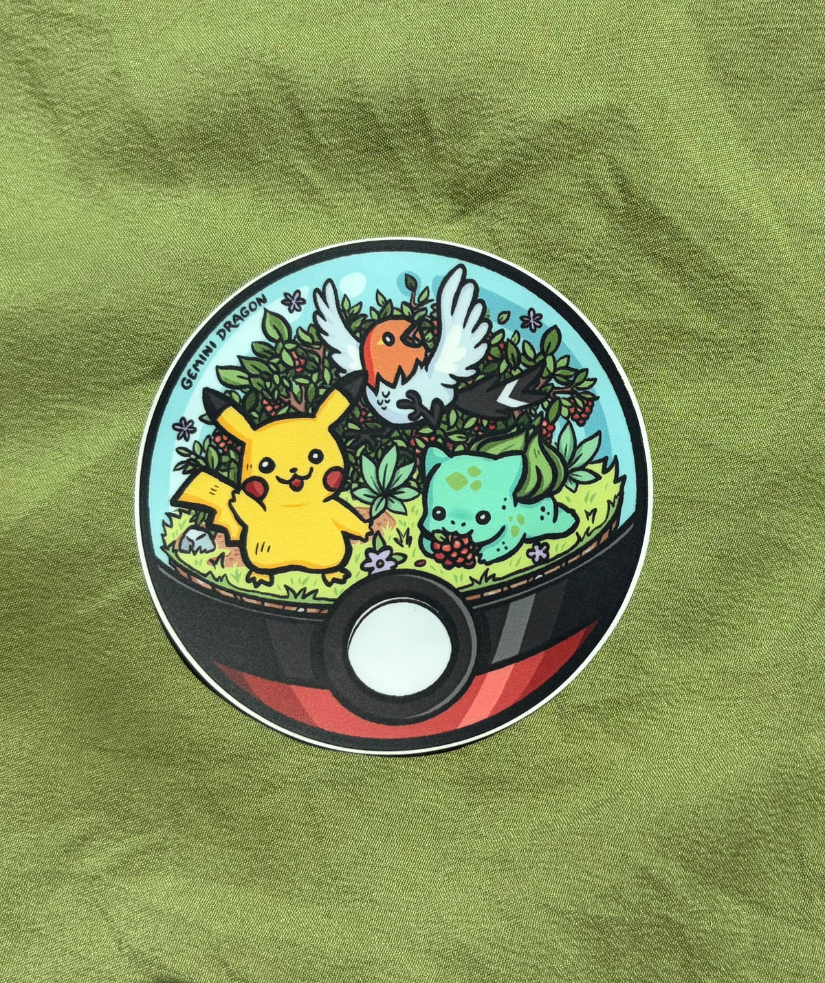 Grass Battle Friends Sticker