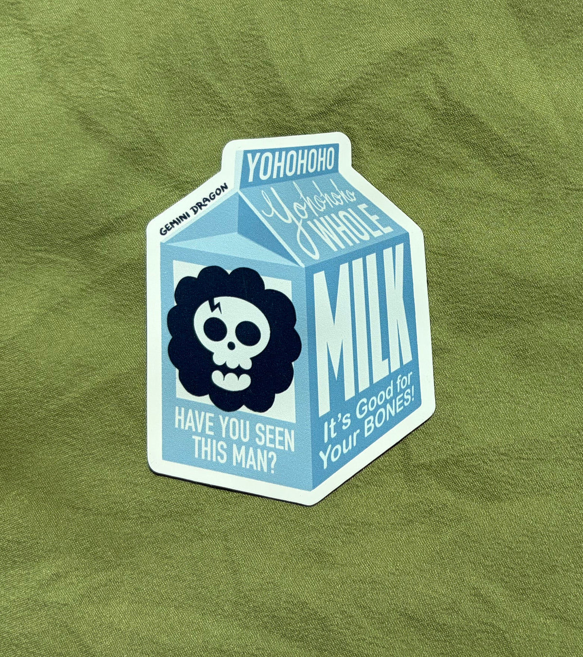 Skeleton Milk Sticker