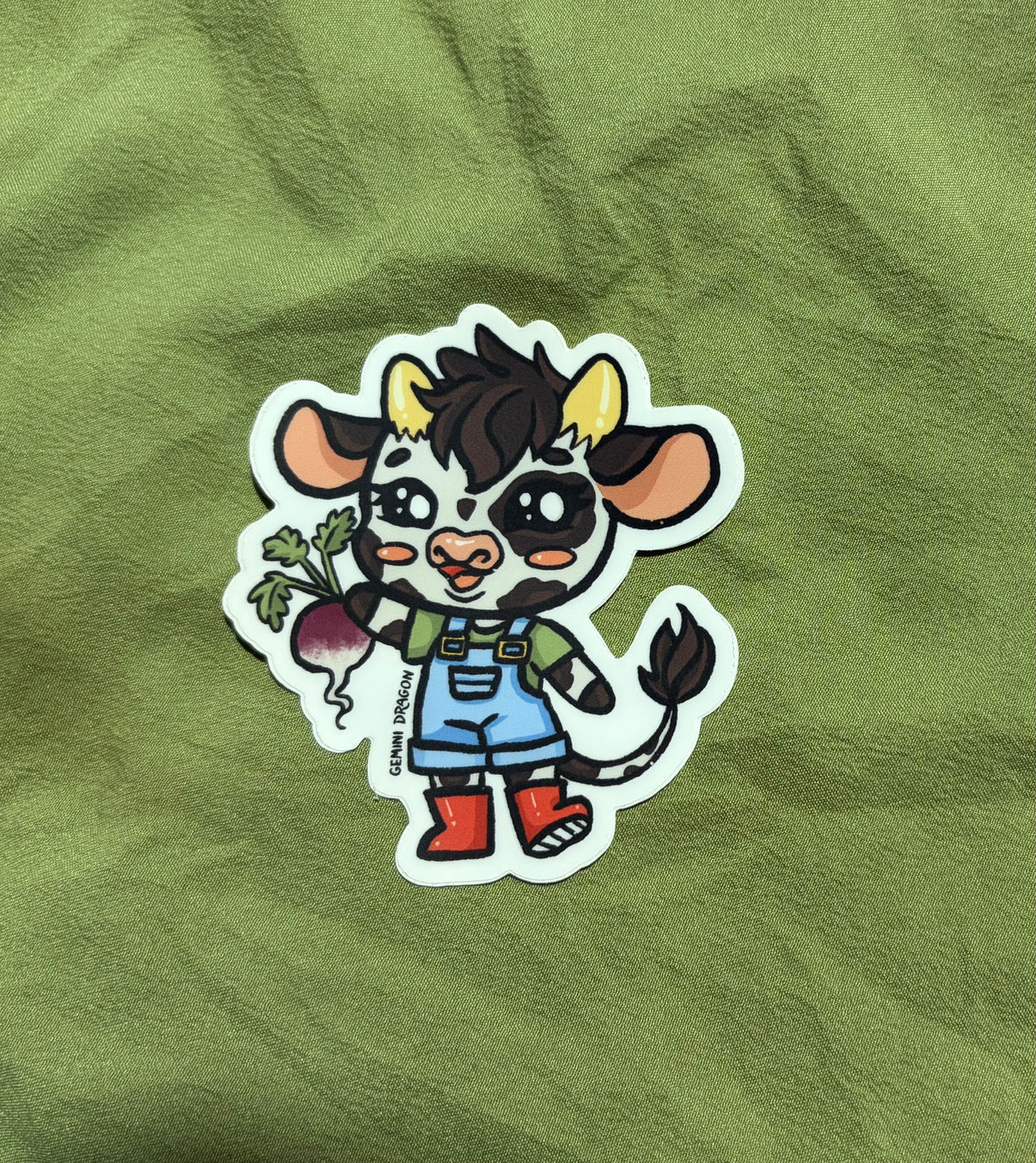 Turnip Cow Sticker