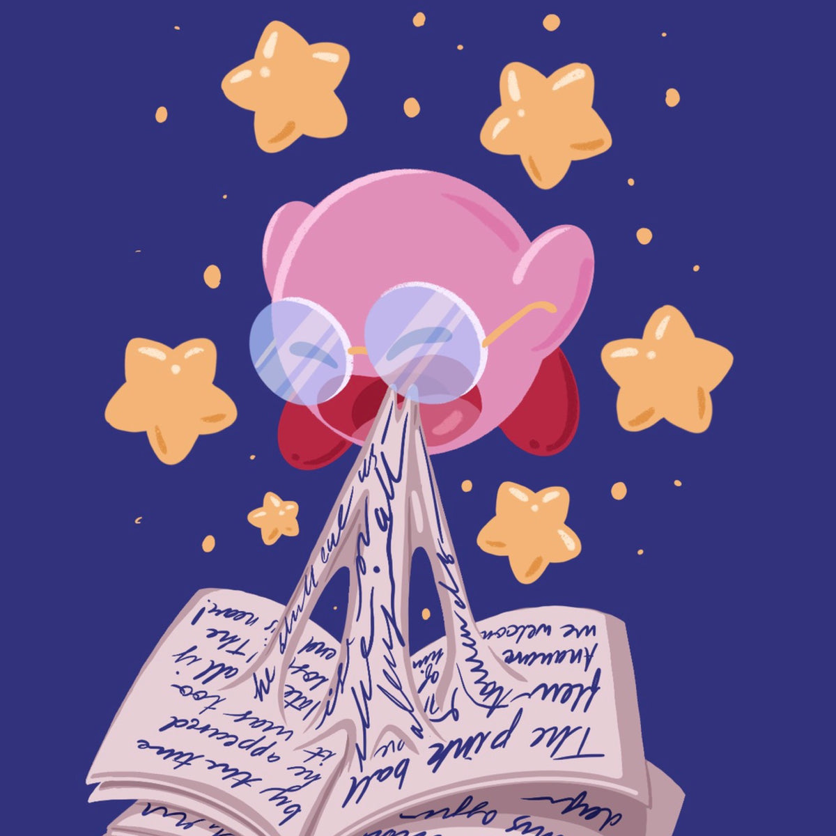 Pink Puff Bookmark