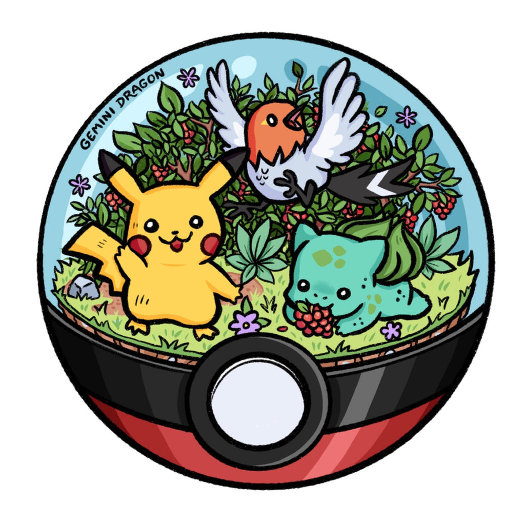 Grass Battle Friends Sticker