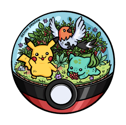 Grass Battle Friends Keychain