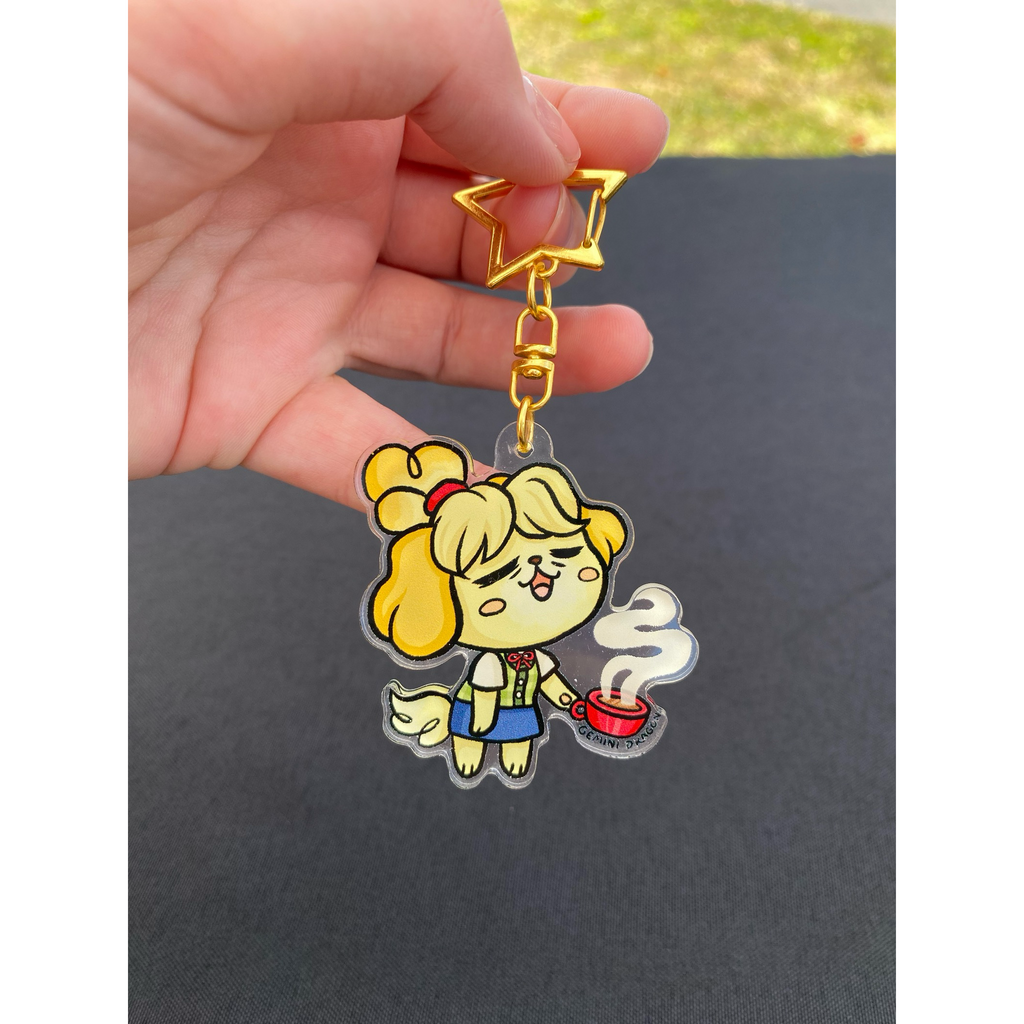 Sleepy Shih Tzu Keychain
