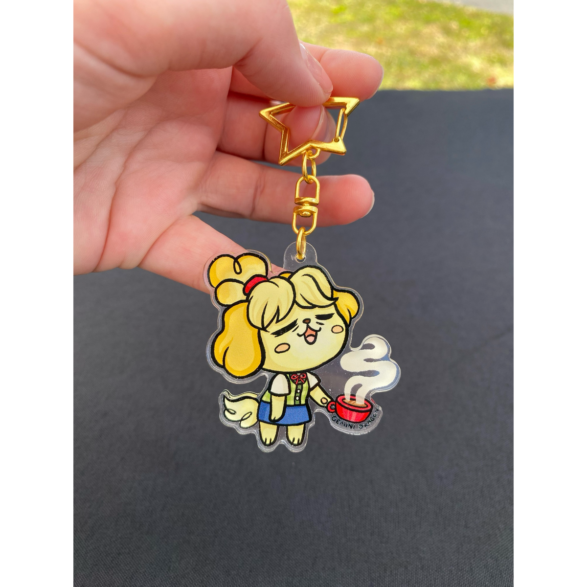 Sleepy Shih Tzu Keychain